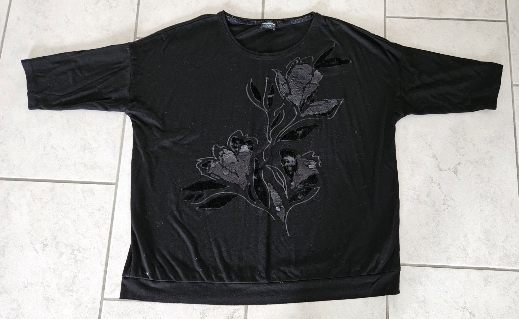 T-Shirts: Shirt Damen 3/4 Arm schwarz – Gebraucht aus Weinfelden von heibo02