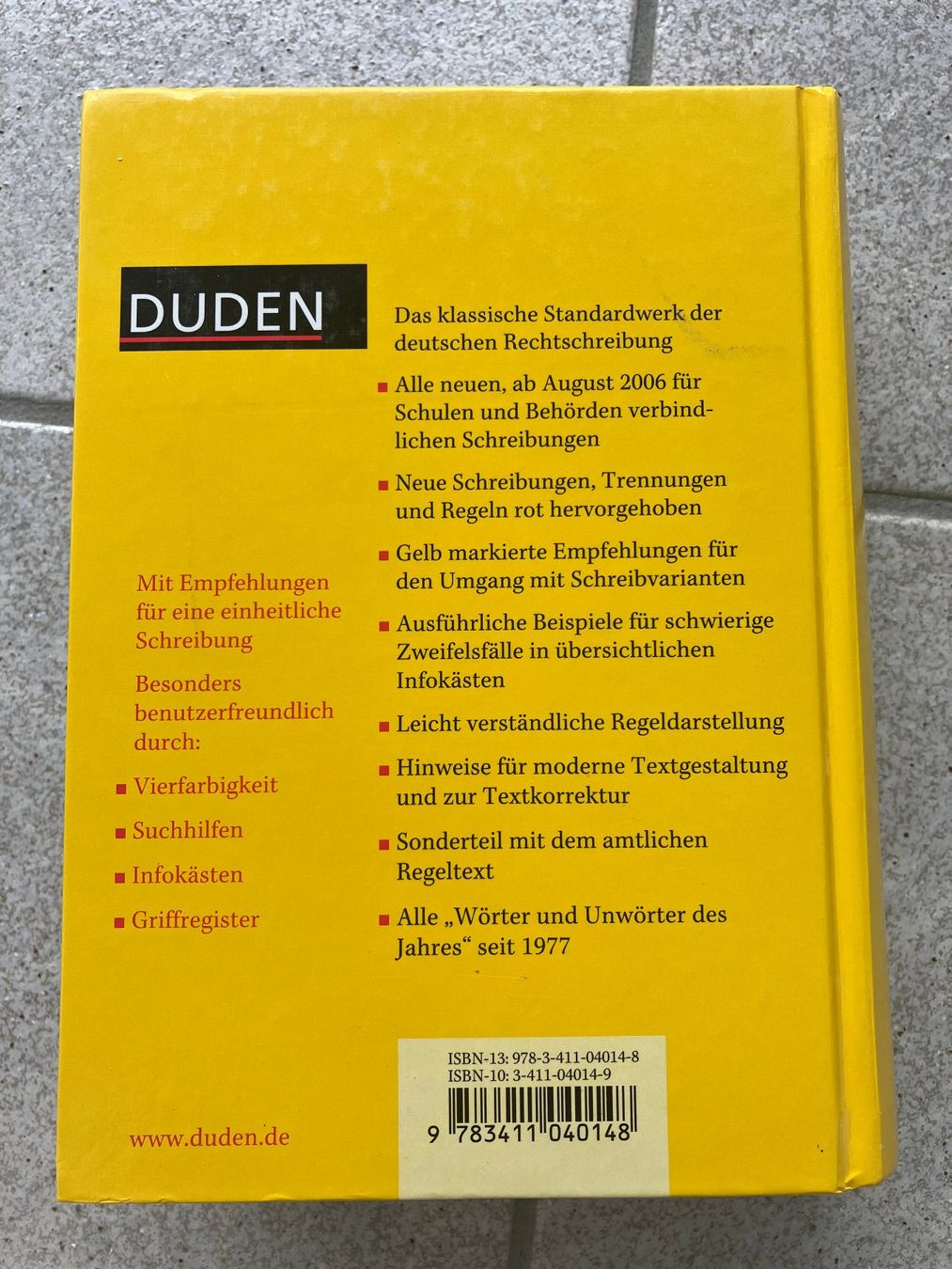 Libri: Die deutsche Rechtschreibung - Duden - 1 – Nuovo (secondo la descrizione) da Weggis venduto da Serger 1