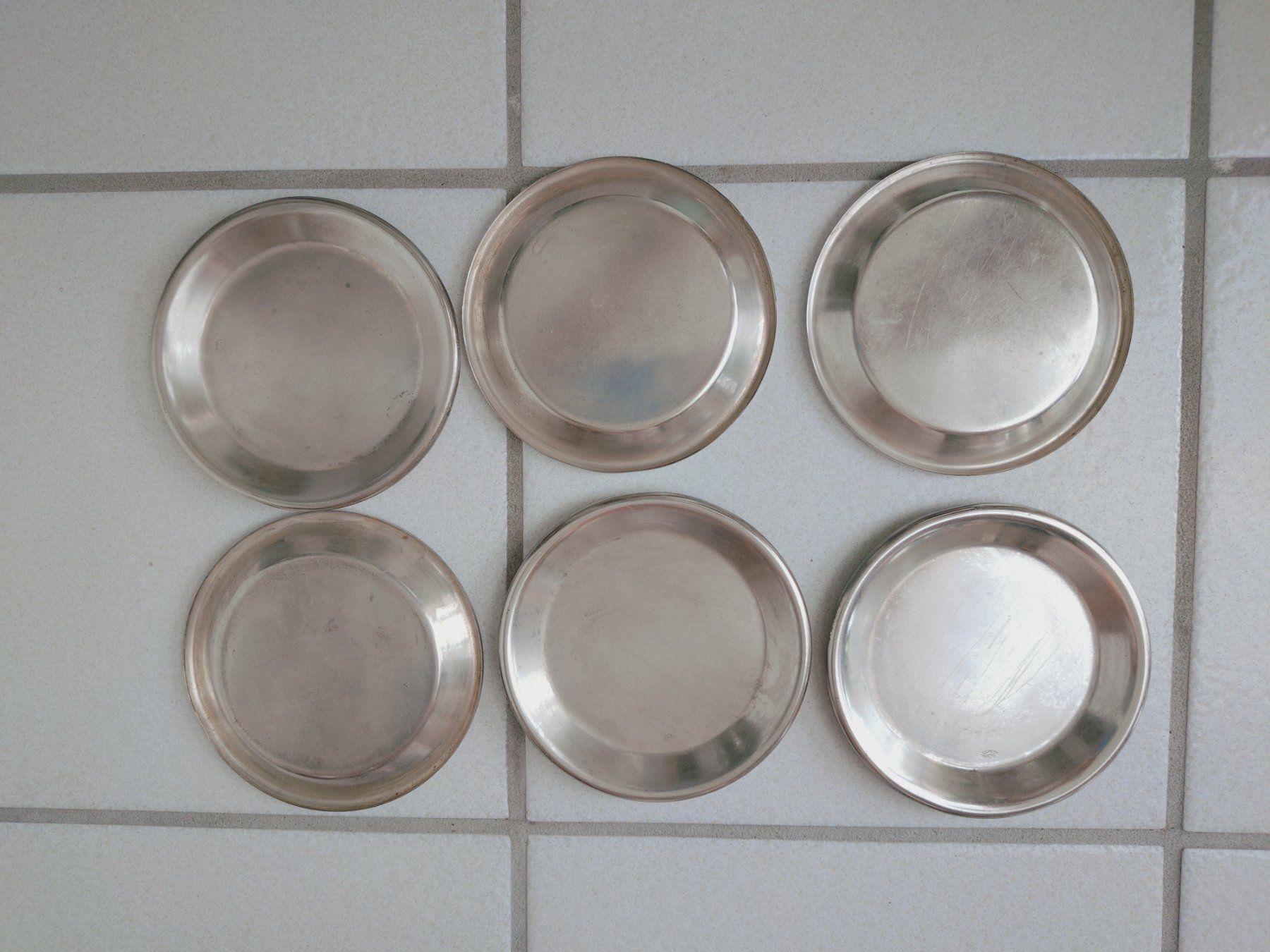 Dessous de verre: 6 Untersetzer Metall versilbert, Lughetti gebraucht – D'occasion à Winterberg ZH par Laliv 2