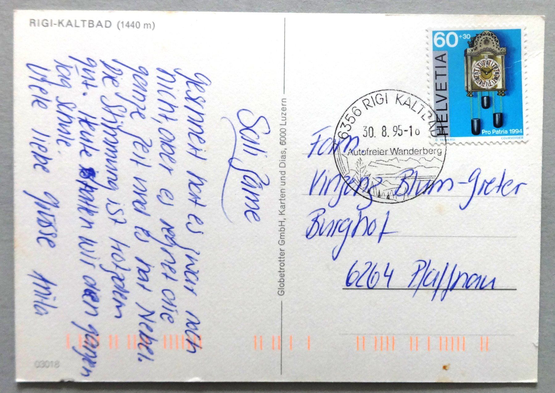 Cartes postales: Rigi-Kaltbad (1440 m) – D'occasion à Fétigny par Billy2miny 1