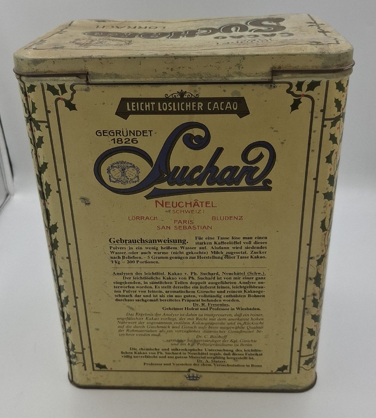 Zuckerdosen: Alte Suchard Cacao Blechdose Milka – Gebraucht aus Allschwil von Fair2010 3