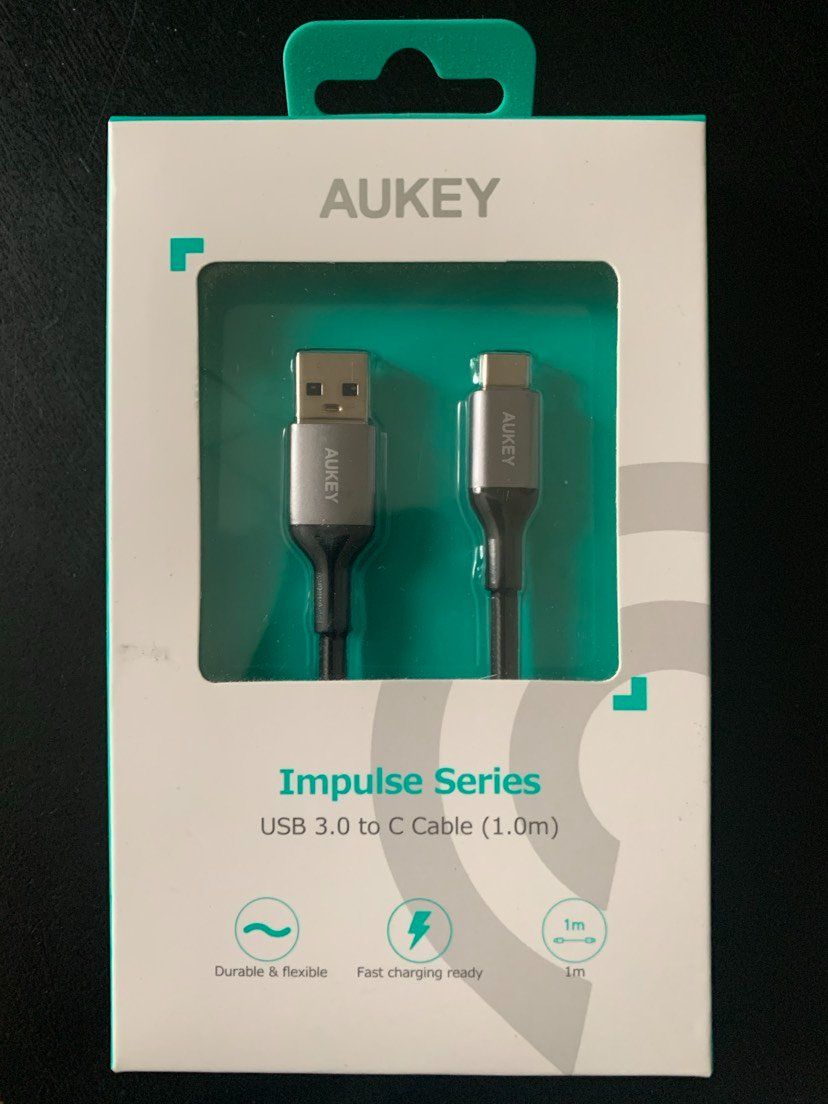 Aukey Cavi: Aukey Ladekabel USB 3.0 to C Cable (1.0m) – Nuovo e nell'imballaggio originale da Flums venduto da finn1975