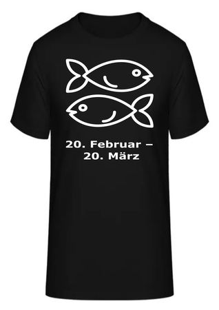 T-Shirt Sternzeichen Fisch