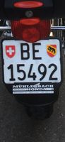 BE Nummer 15492 Motorrad Nummernschild