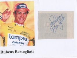 Autogramm von Ex-Radrennfahrer Rubens Bertogliati CH