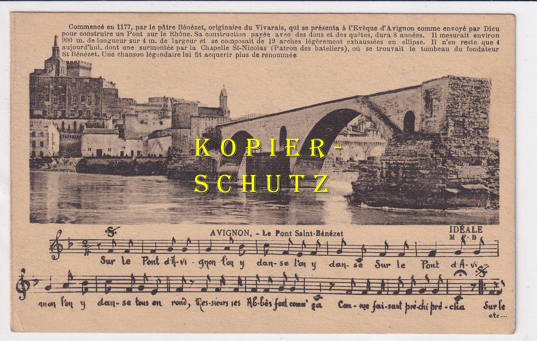 Cartes postales: Avignon - Le Pont Saint-Bénézet /bi – D'occasion à Hombrechtikon par Rudolf07