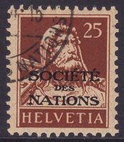 Dienstmarke SDN SBK-Nr. 19 (Tellbrustbild 1922-1925)