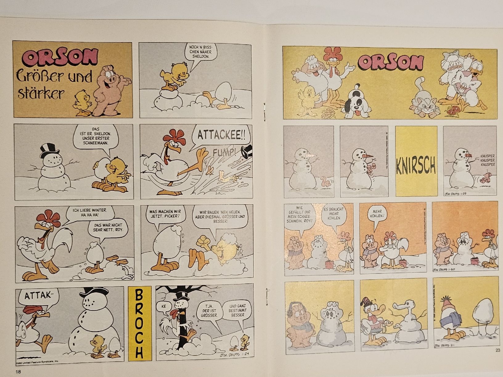 Fumetti: Garfield Comic Nr. 2/89 / #WT18 – Usato da Oberdorf BL venduto da BaldenEagle 2