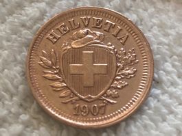 1 centime/Rappen 1907  bart