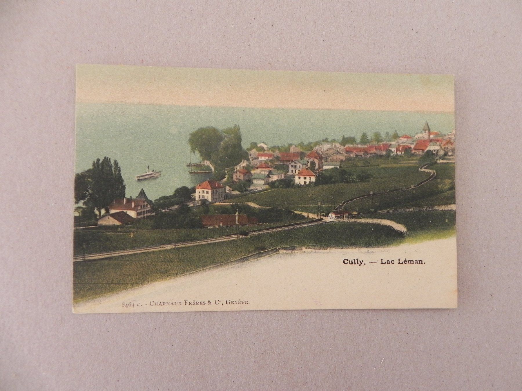 Ansichtskarten: Carte Cully VD Vaud Waadt 1908 – Gebraucht aus Siebnen von krimsie
