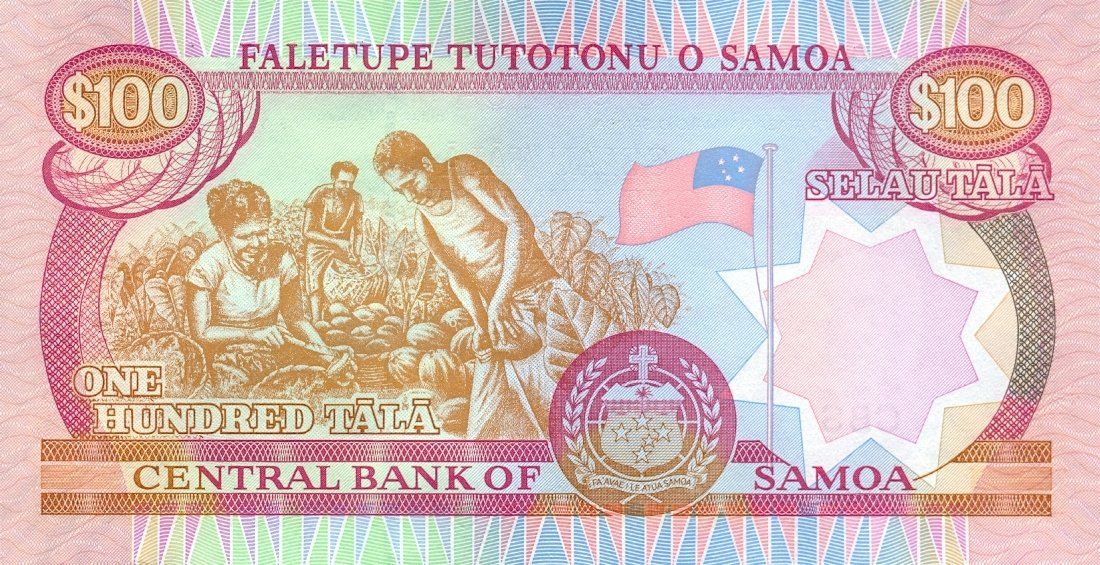 Banconote: Samoa 100 Dollar 2005 P-37 UNC – Nuovo (secondo la descrizione) da Schliern b. Köniz venduto da pizzitaxi 1