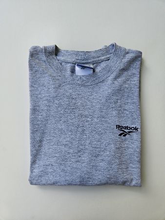 Vintage Reebok T-Shirt grau meliert Herren XS eher gross