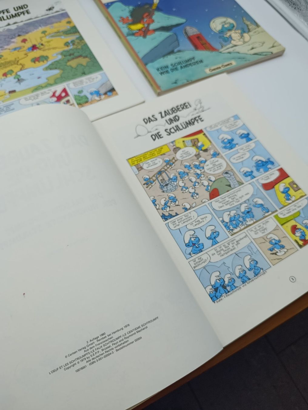 Fumetti: 3 Schlümpfe Peyo Comics Carlsen Verlag 1981 – Usato da Wil SG venduto da Donaldus 5