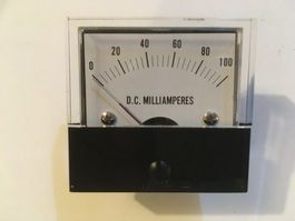 Drehspulinstrument 0-100mA DC