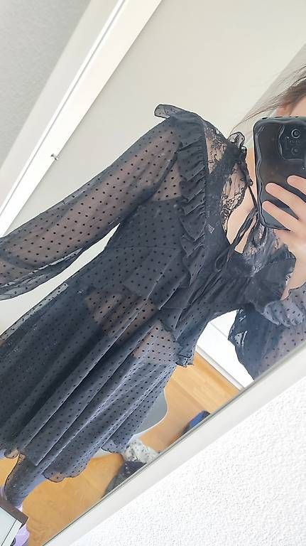 Chemisiers: Schwarze, transparente Bluse – D'occasion à Zürich par aba_6b6j 3