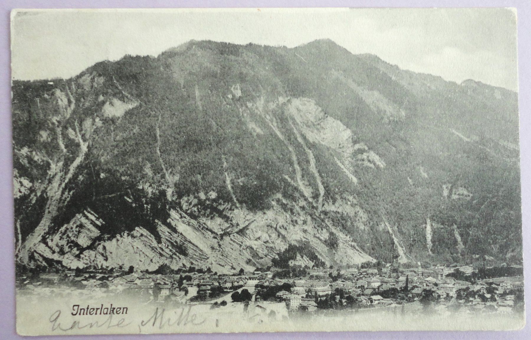Cartoline postali: Interlaken – Usato da Fétigny venduto da Billy2miny