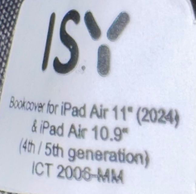 Cuffie: iPad  air 11 2024 & 10.9 Schutz Mappe ISY – Nuovo (secondo la descrizione) da Grabs venduto da mayram27 6