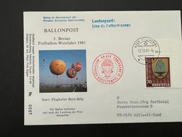 Ballon Post 1981 Ittenthal Nummriert     (G1219)
