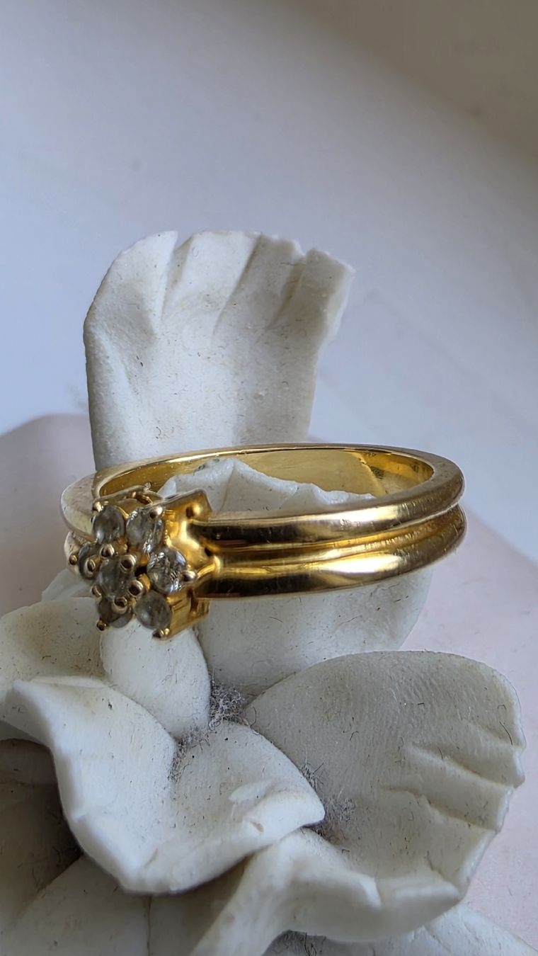 Anelli: GOLD ring mit Diamanten – Nuovo (secondo la descrizione) da Effretikon venduto da rinuom01 4