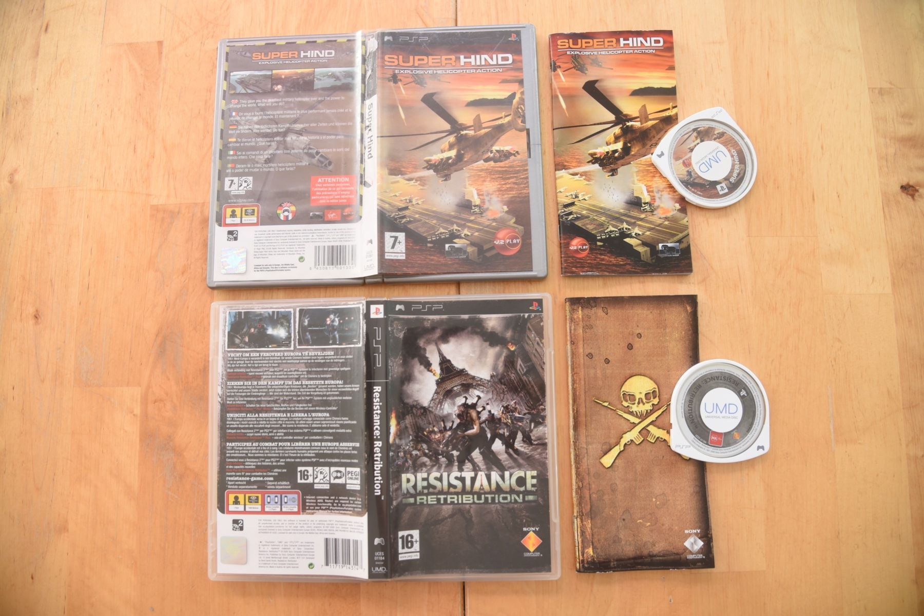 Spiele: Super Hind + Resistance (CIB) – Gebraucht aus Frenkendorf von gelbeZinnie
