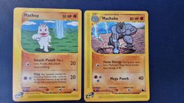 Machop #74 & Machoke #38 – Pokémon Skyridge 