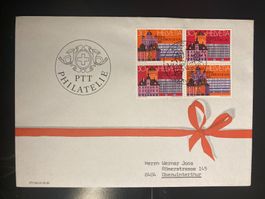 Schweiz 1989 Sonderstempel Regiophila Basel 4er-Block UPU 74