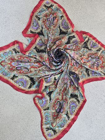 Seidenfoulard 100 x 100 cm
