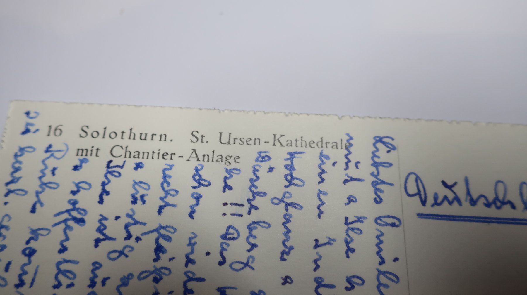 Cartoline postali: Solothurn St. Ursen-Kathedral mit Chantier -Anlage 1968 – Usato da Cormoret venduto da Pascalll2001 5