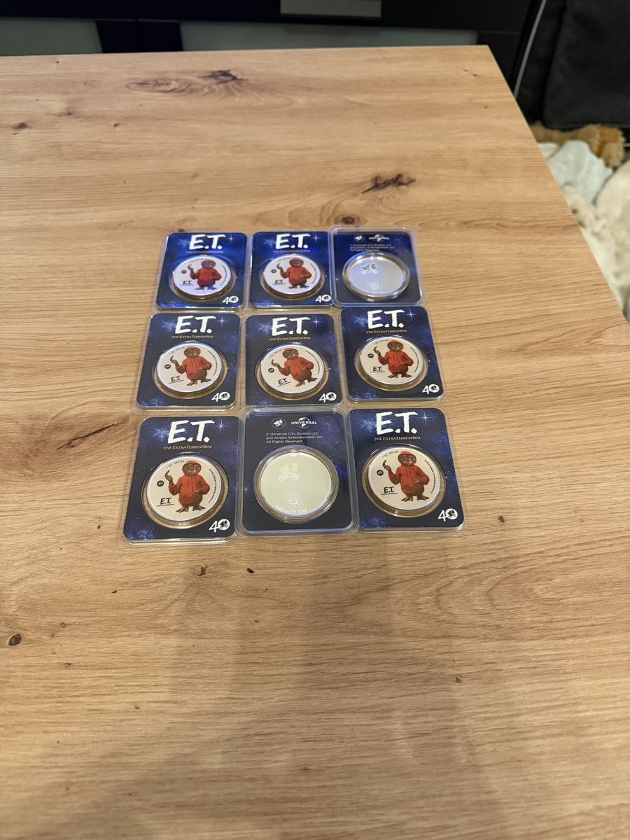 Alle Münzen: Oz Argent 9x E.T  – Neu und originalverpackt aus Ardon von mickey1993