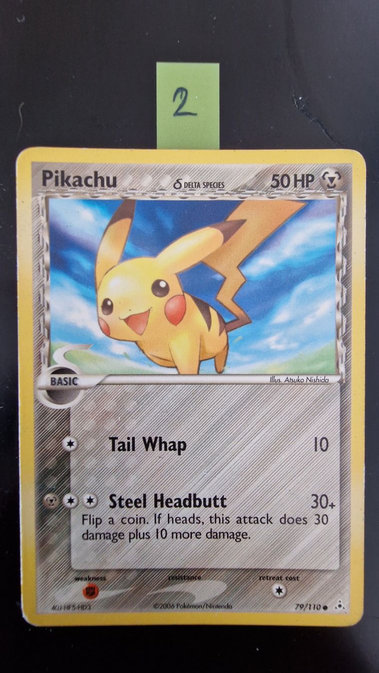 Pokémon Carte collezionabili: Pikachu #79 – Pokémon Holon Phantoms – Usato da Veytaux venduto da PocketMonster 3