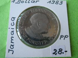 Jamaica 1983 1 Dollar    PP