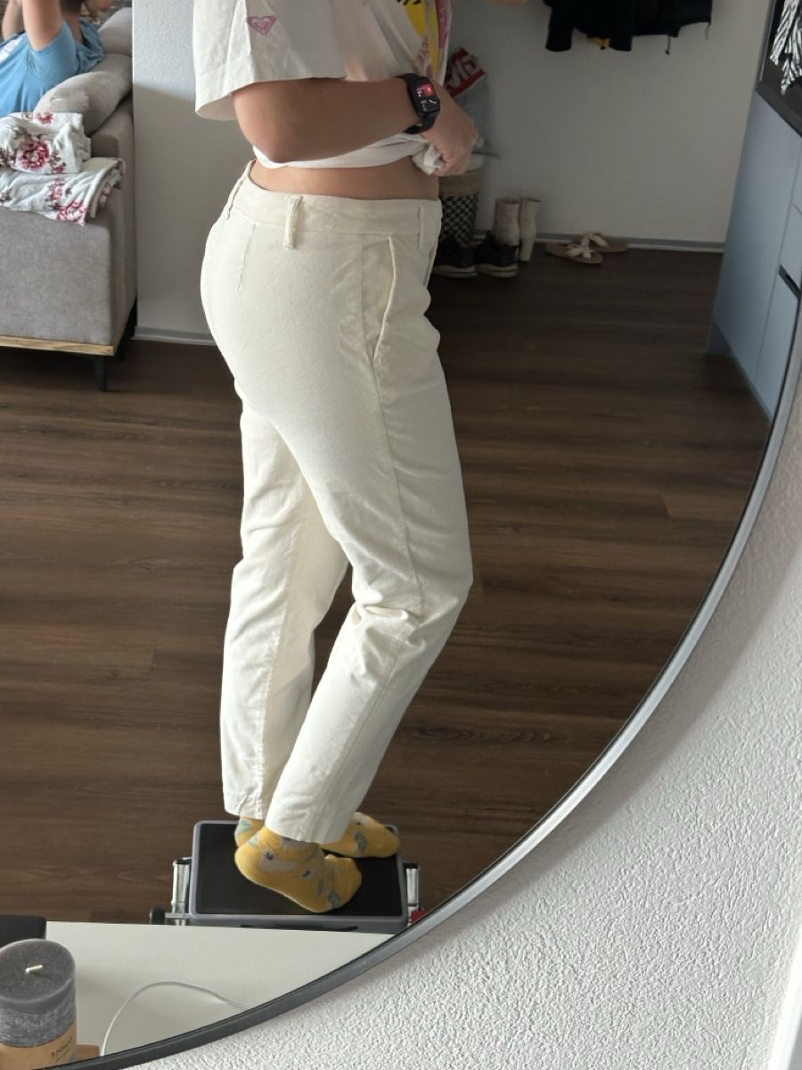 Pantaloni: Chiara Dalba Weisse Stoffhose Grösse 44 – Usato da Arbon venduto da lua_sl9k 1