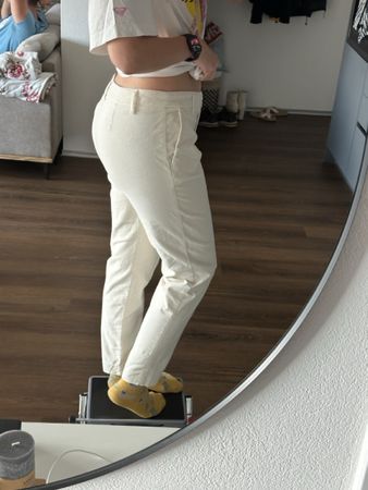 Chiara Dalba Weisse Stoffhose Grösse 44