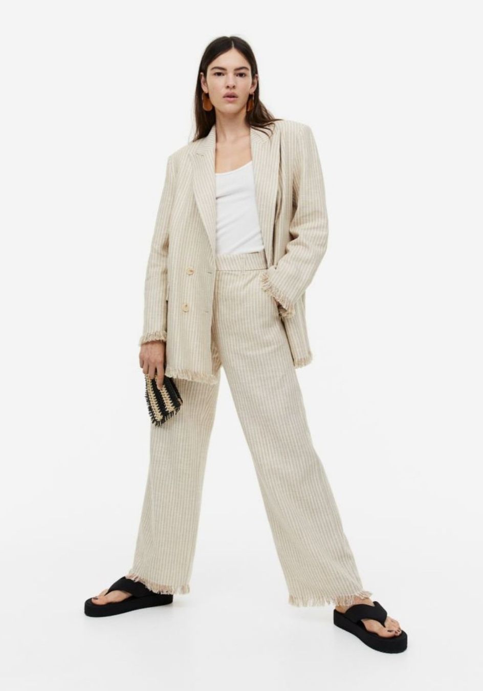 H&M Pantaloni: Elegante fransen Hose aus leinen – Nuovo e nell'imballaggio originale da Safnern venduto da EmmaMalea 1