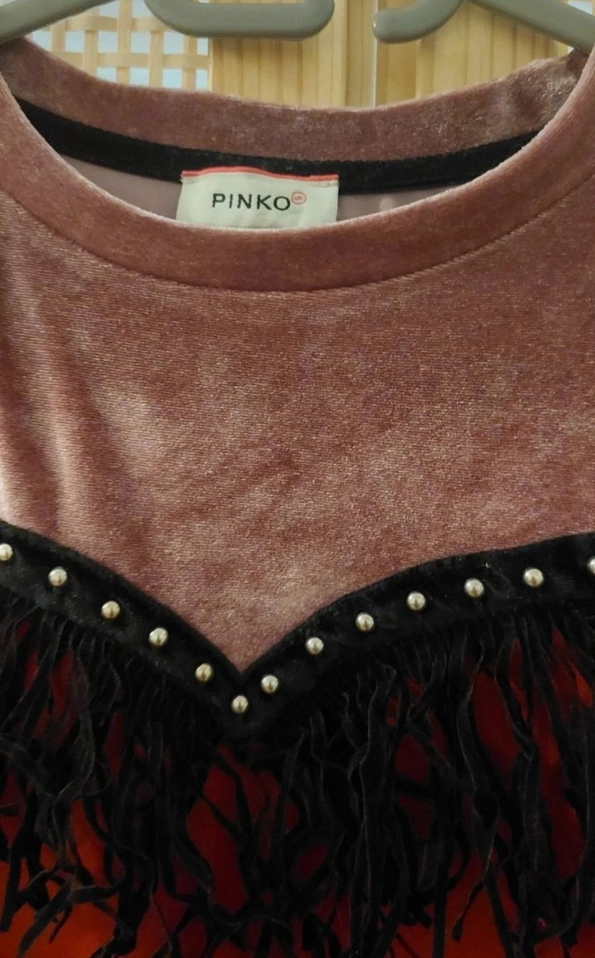 Pinko Vestiti & Gonne: Pinko Robe pull rouge manches longues avec franges 12 ans – Usato da Genève venduto da a_t_g5kq 2