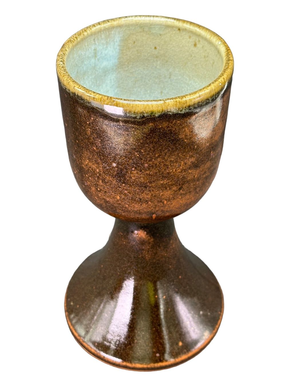 Bicchieri: Daniel MONTMOLIN pour TAIZÉ  - Calice en grés émaillé – Usato da Morges venduto da deco.vintage 4