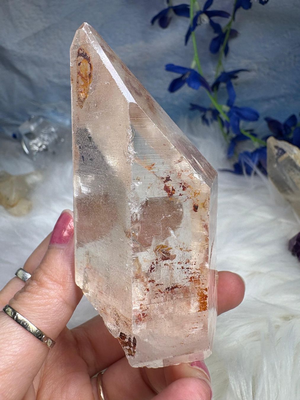 Minerali & Pietre curative: Laotian Clear Quartz mit Record Keeper – Nuovo (secondo la descrizione) da Neuheim venduto da m.hald 5