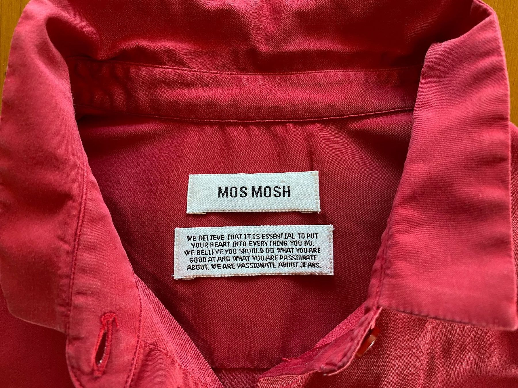 Camicette: Damen Hemdbluse 'Mos Mosh' rot Grösse M – Usato da Lyss venduto da pittulongu