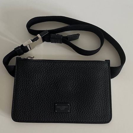 Dolce & Gabbana Palermo Logo Plaque Belt Bag Men