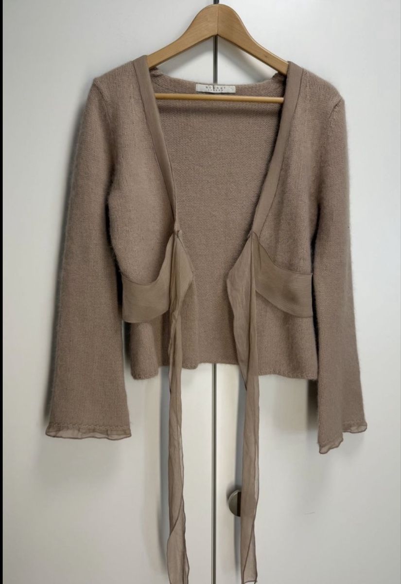Giacche: Nougat Strickjacke Gr 36 mit Angora & Seide – Usato da jona venduto da paulan94 2