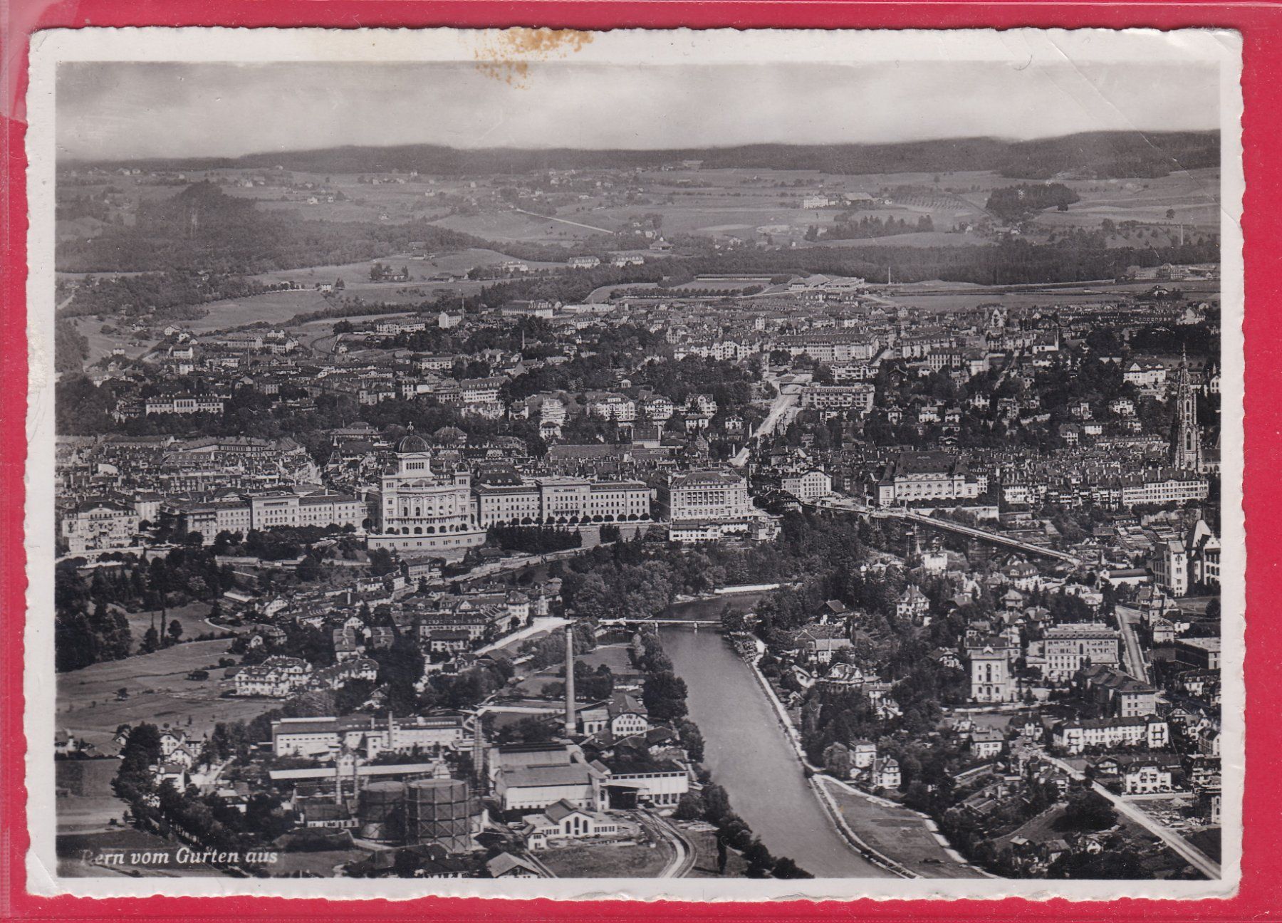 Cartoline postali: BERN VOM GURTEN AUS – Usato da Oberrieden venduto da Gebirgsstelze