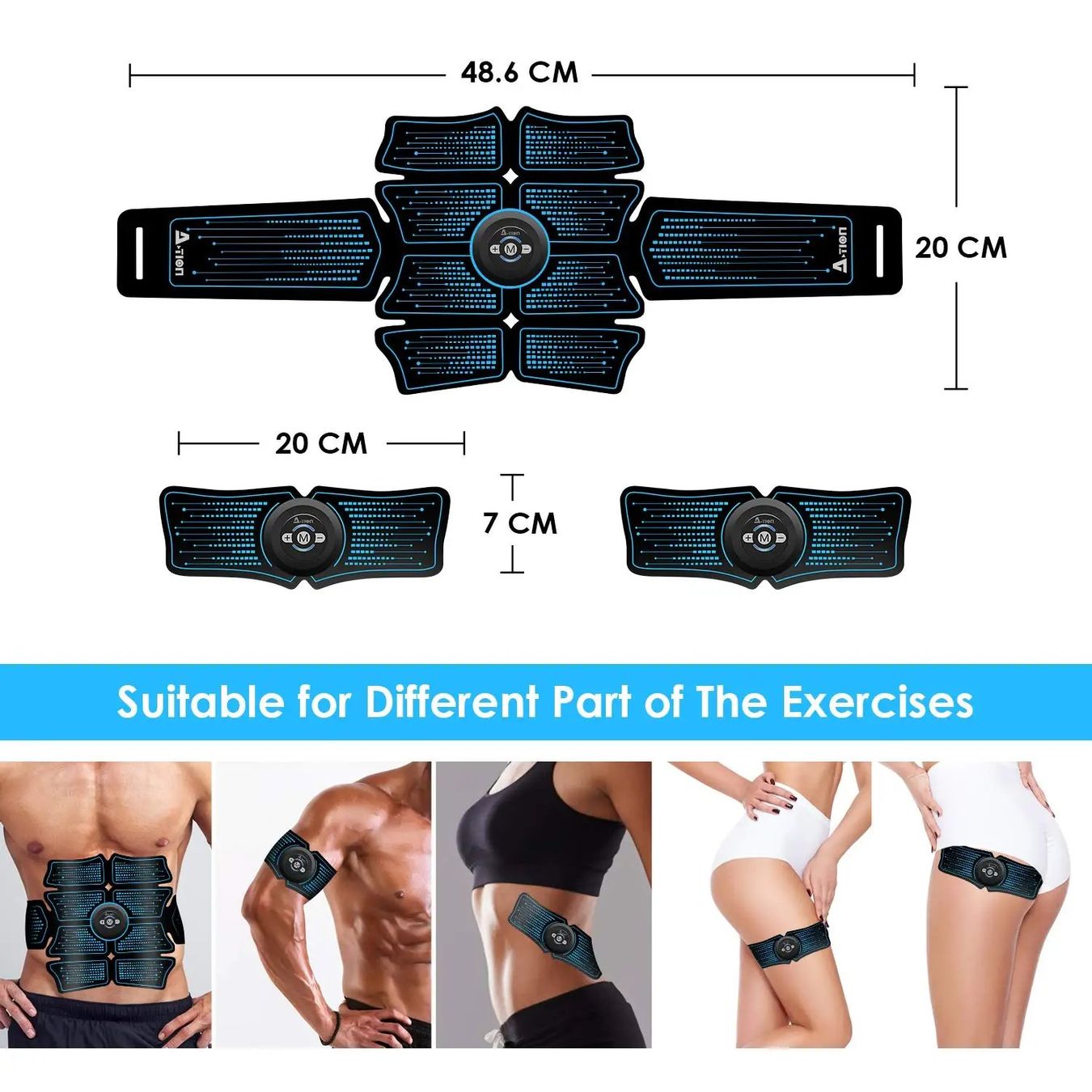 Massagegeräte: Bauchgurt mit Elektrostimulation, Ceinture abdominale – Neu und originalverpackt aus Delemont von Superchoice 3