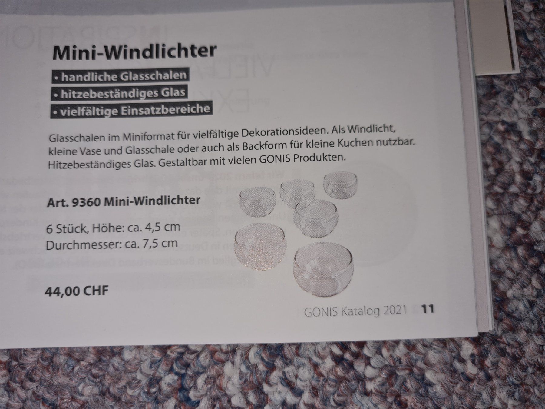 Gonis Portacandele: Gonis Mini-Windlichter 4 Stück NEU – Nuovo e nell'imballaggio originale da Killwangen venduto da KIANA08