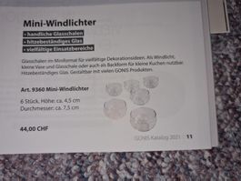 Gonis Mini-Windlichter 4 Stück NEU