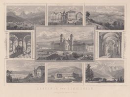 EINSIEDELN, STAHLSTICH 1865