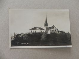 Echtphoto Karte Gossau ZH ca. 1920 Kirche und Umgebung