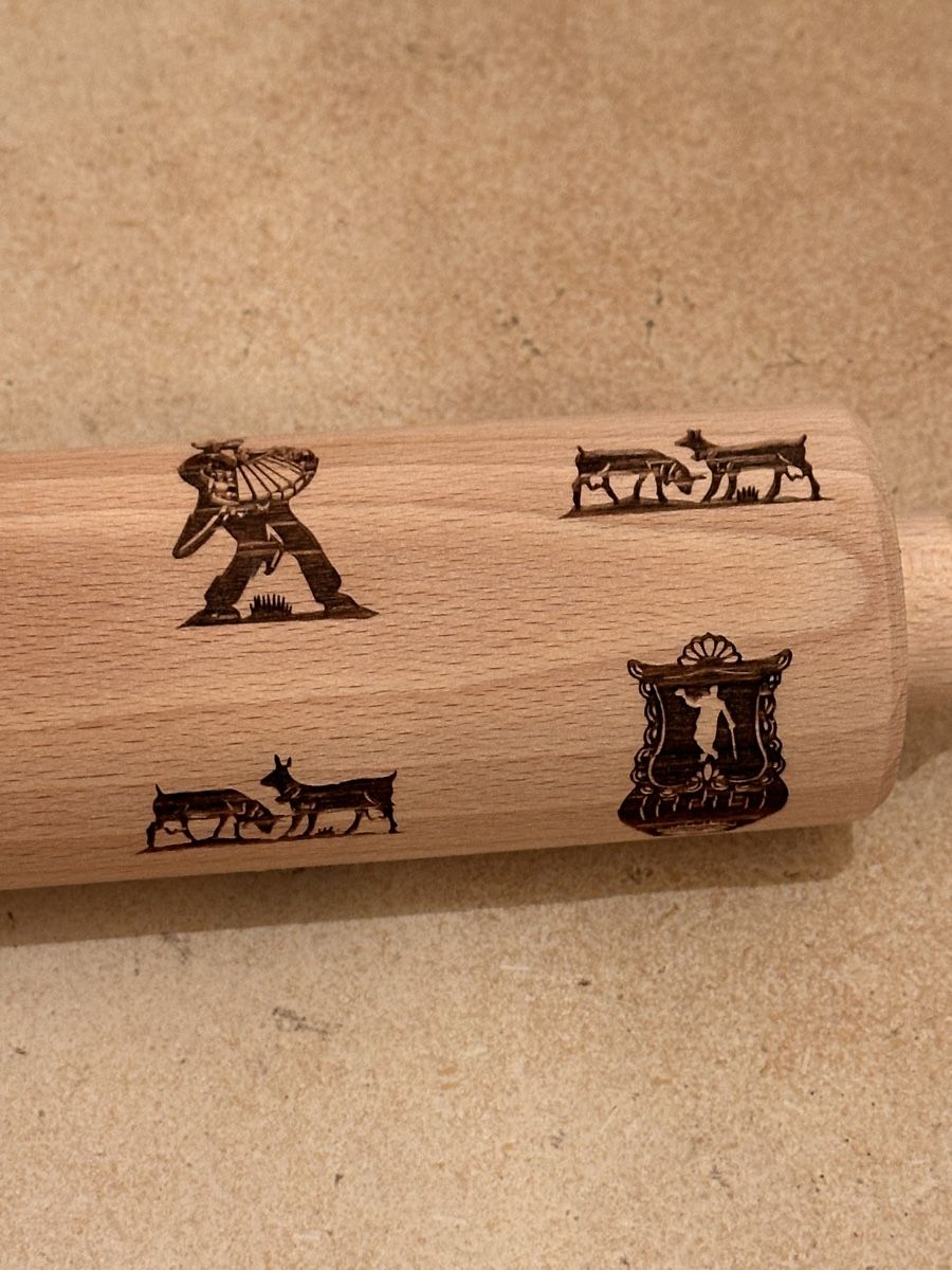 Elettrodomestici da cucina: Teigroller / Wallholz mit Prägung – Nuovo (secondo la descrizione) da Gampel venduto da DarkWRX 1