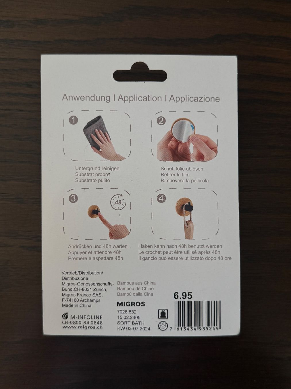 Migros Ferramenta: Bath Home Bambus Haken – Nuovo e nell'imballaggio originale da Binningen venduto da Dan_Shachar 1