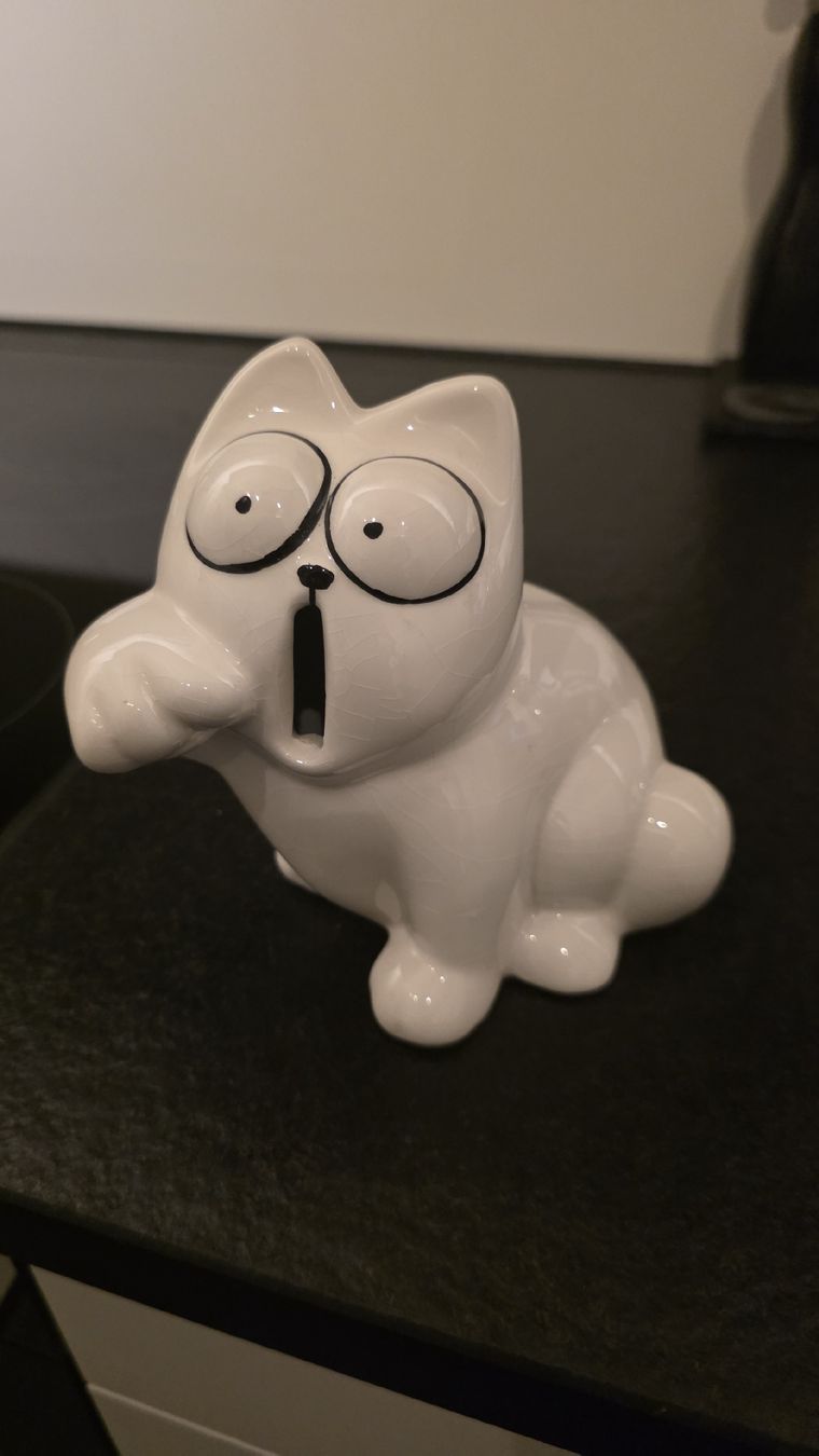 Spardosen: Spardose "Simon's Cat" – Gebraucht aus Niederönz von Silverbluecat