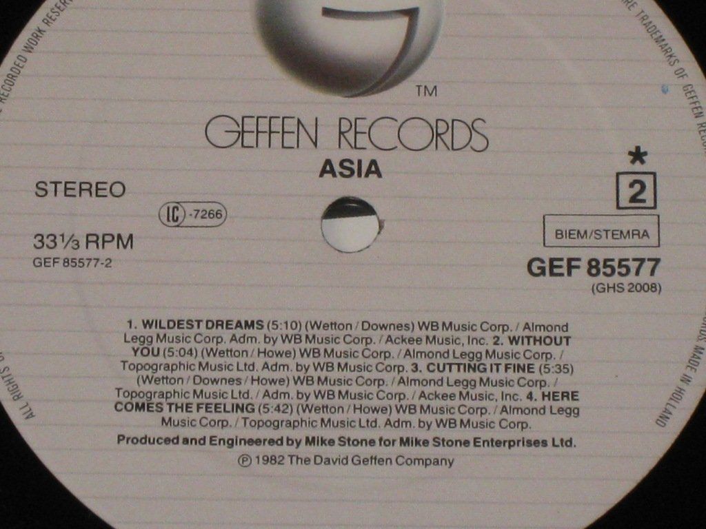 Vinyles: LP - ASIA – D'occasion à Steckborn par Quo7 2
